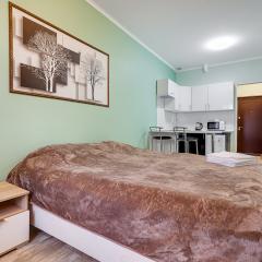 1-комнатные апартаменты улучшенные Зеленая квартира-студия с 1 большой или 2-мя раздельными кроватями