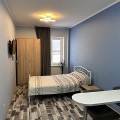 1-комнатные апартаменты улучшенные Синяя квартира-студия с 1 большой кроватью