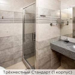 Номер стандарт с 3 односпальными кроватями (с завтраком) (корпус 1)