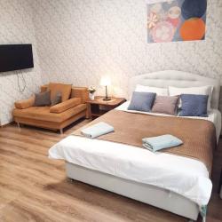 1-комнатные апартаменты студия Тимофея Чаркова д.79к3 с 1 двуспальной кроватью